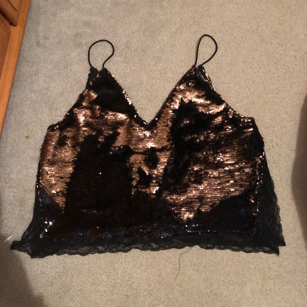 Free people sequin top